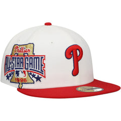 Philadelphia Phillies Major Sidepatch 59FIFTY Fitted Hat White/Red | New Era