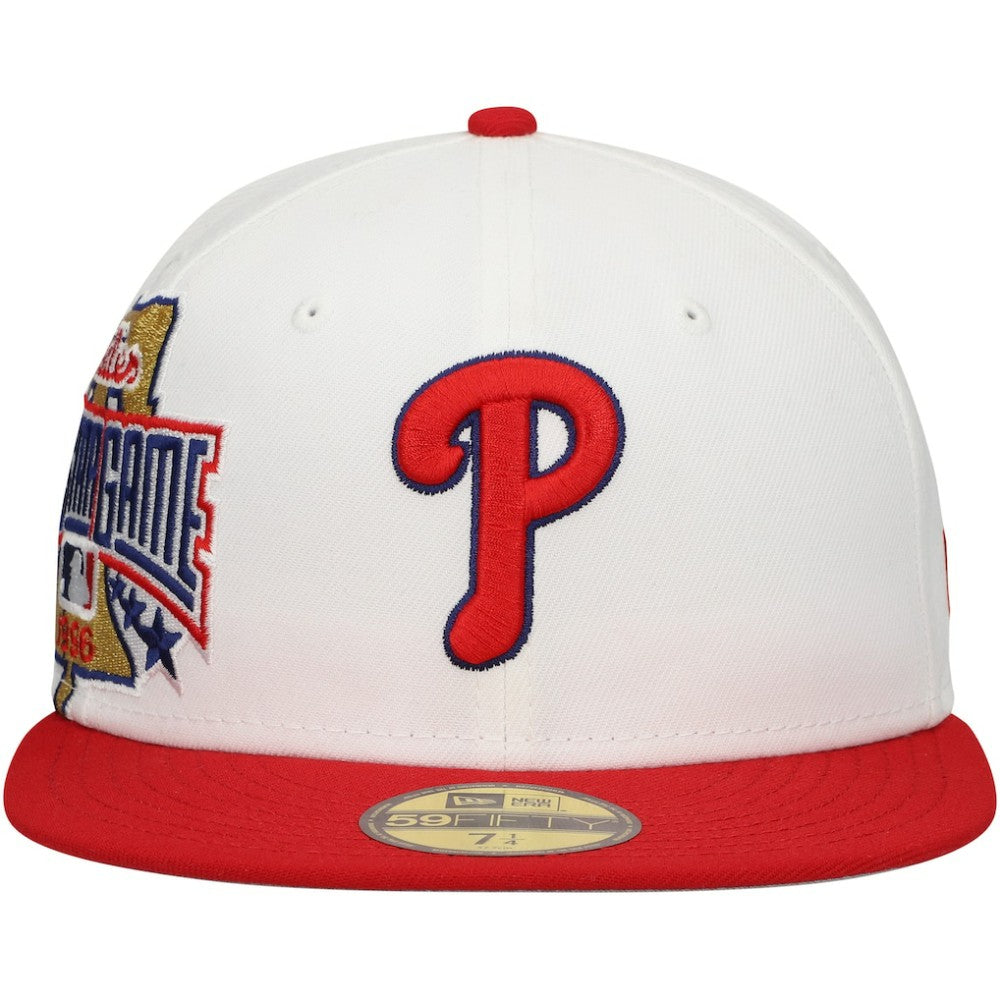 Philadelphia Phillies Major Sidepatch 59FIFTY Fitted Hat White/Red | New Era