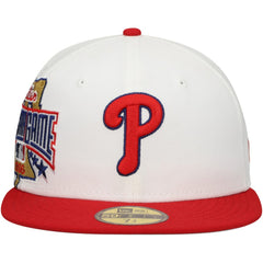 Philadelphia Phillies Major Sidepatch 59FIFTY Fitted Hat White/Red | New Era