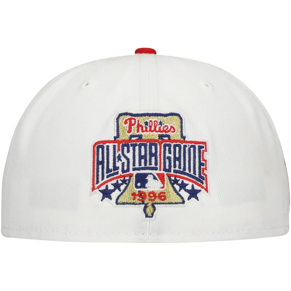 Philadelphia Phillies Major Sidepatch 59FIFTY Fitted Hat White/Red | New Era