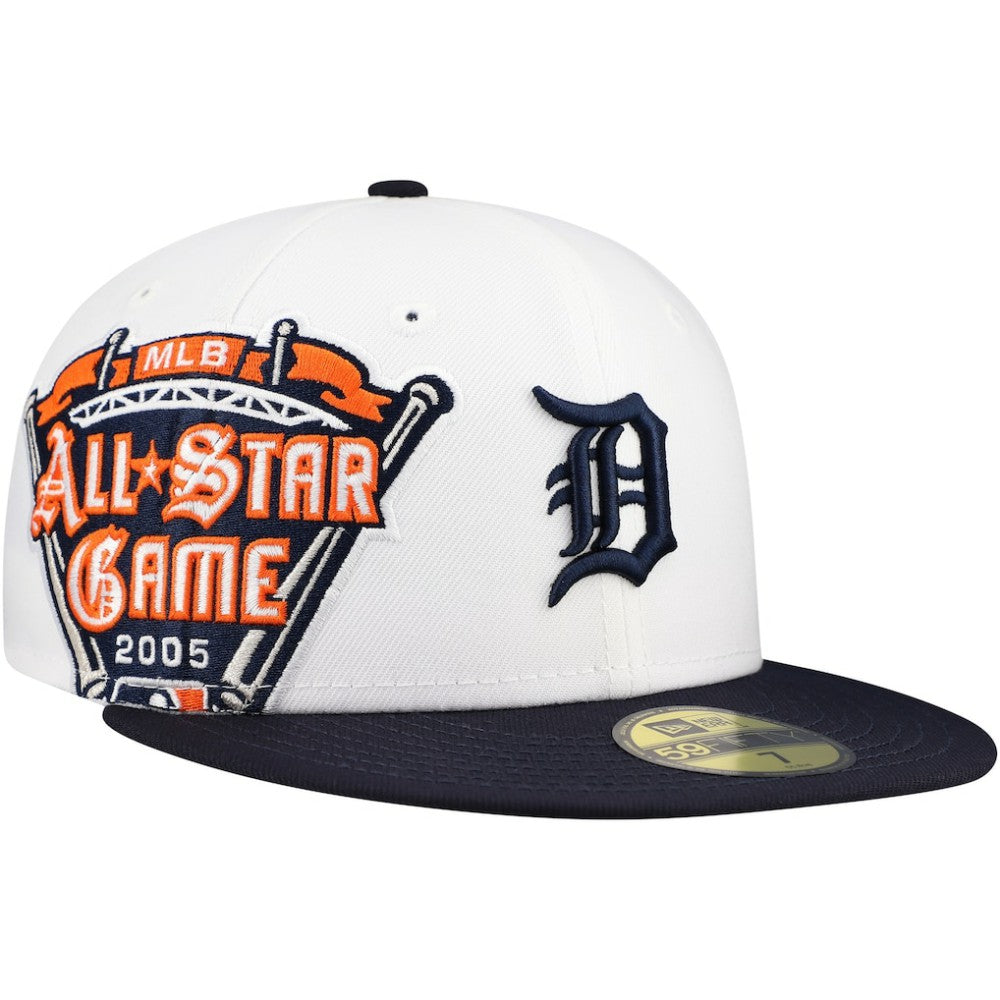Detroit Tigers Major Sidepatch 59FIFTY Fitted Hat White/Navy | New Era