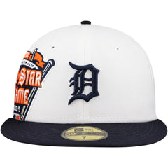 Detroit Tigers Major Sidepatch 59FIFTY Fitted Hat White/Navy | New Era