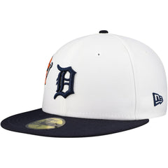 Detroit Tigers Major Sidepatch 59FIFTY Fitted Hat White/Navy | New Era