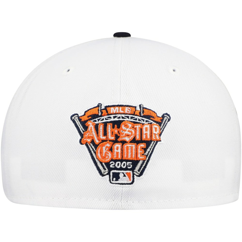 Detroit Tigers Major Sidepatch 59FIFTY Fitted Hat White/Navy | New Era