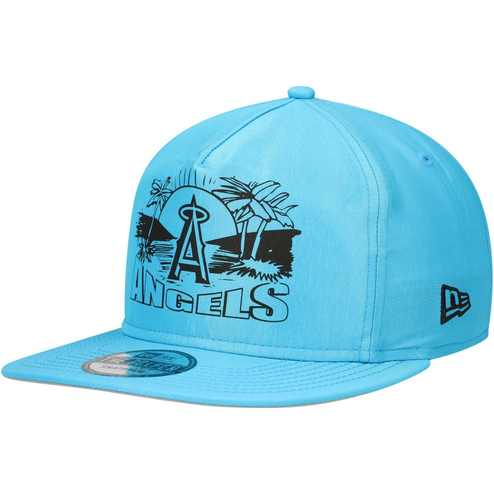 Los Angeles Angels Neon Golfer Snapback Hat Blue | New Era