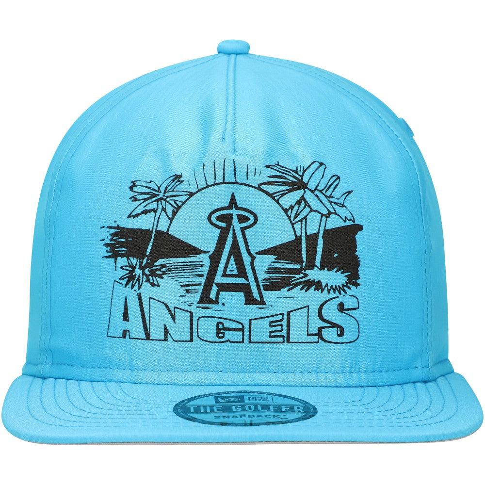 Los Angeles Angels Neon Golfer Snapback Hat Blue | New Era