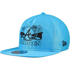 Atlanta Braves Neon Golfer Snapback Hat Blue | New Era