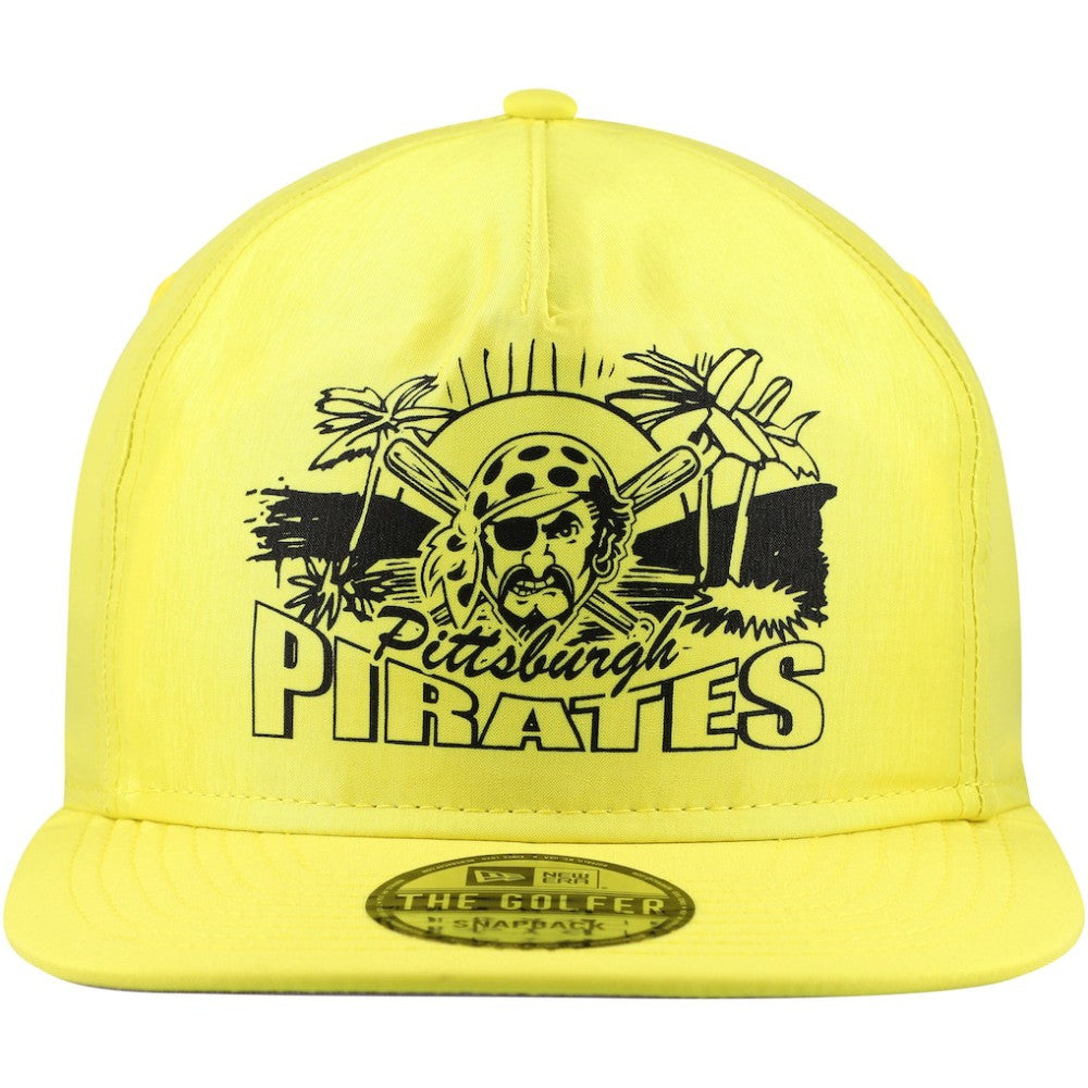 Pittsburgh Pirates Neon Golfer Snapback Hat Yellow | New Era