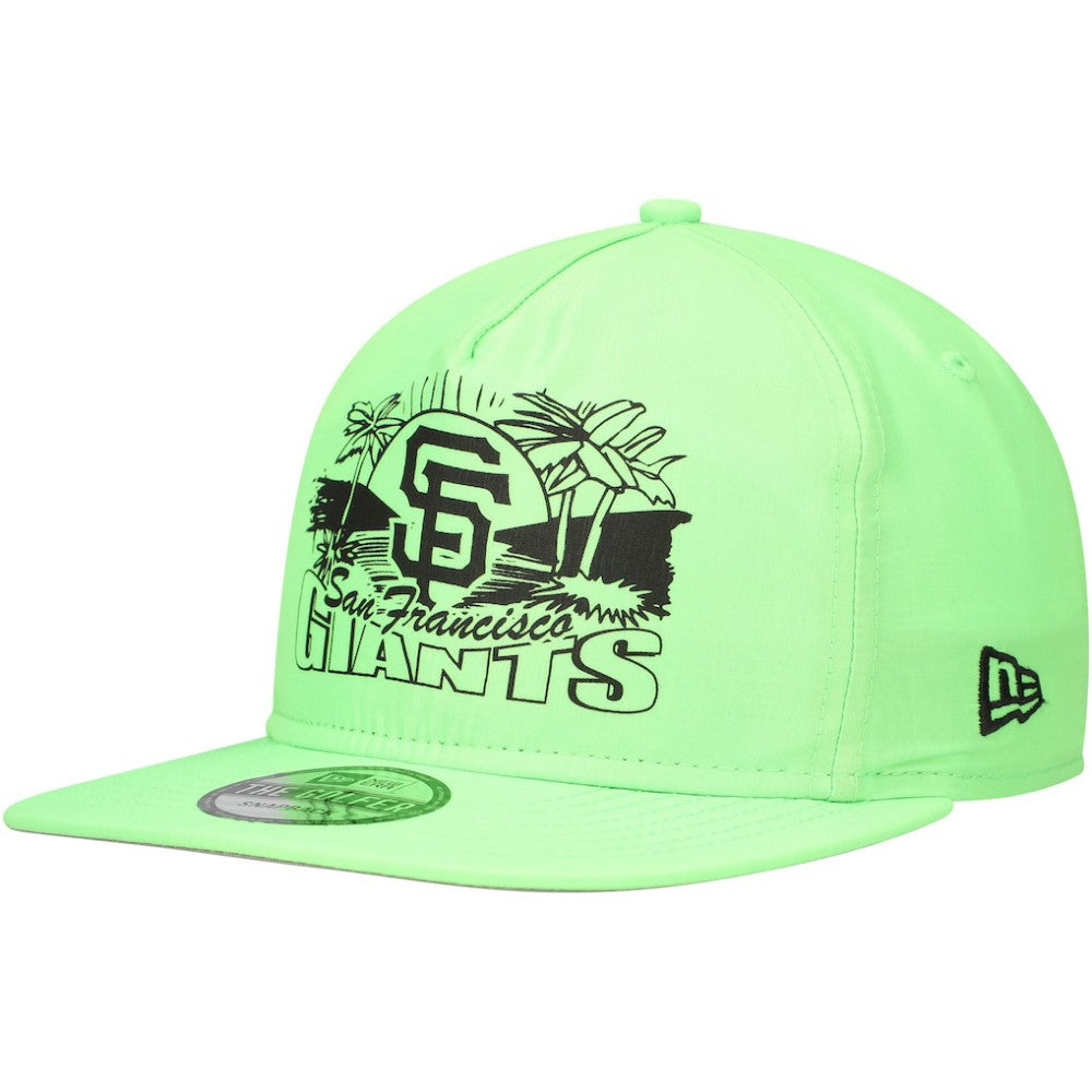 San Francisco Giants Neon Golfer Snapback Hat Green | New Era