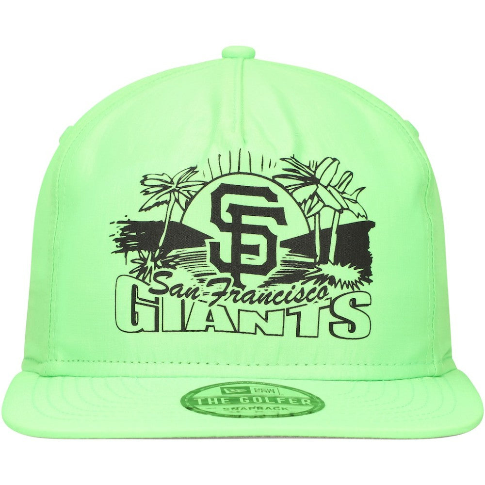 San Francisco Giants Neon Golfer Snapback Hat Green | New Era