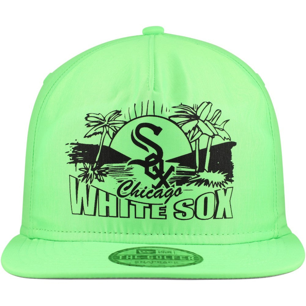 Chicago White Sox Neon Golfer Snapback Hat Green | New Era