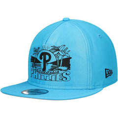 Philadelphia Phillies Neon Golfer Snapback Hat Blue | New Era