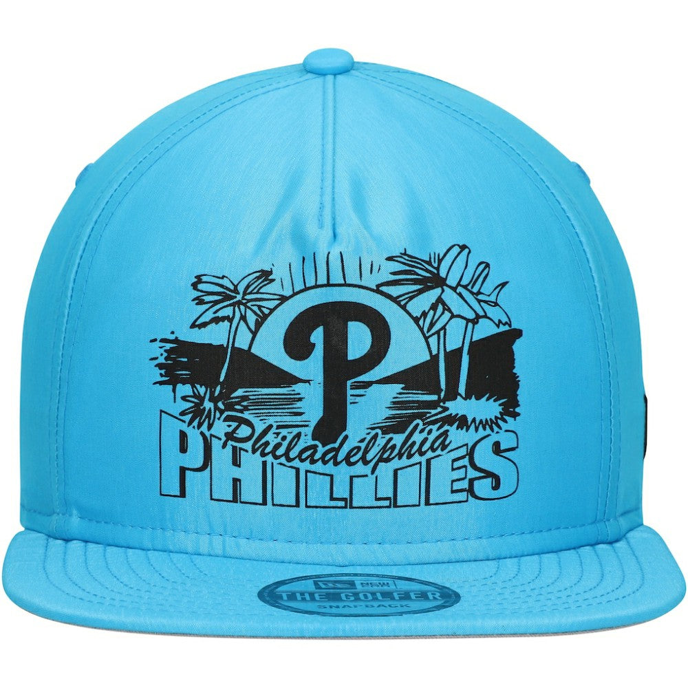Philadelphia Phillies Neon Golfer Snapback Hat Blue | New Era