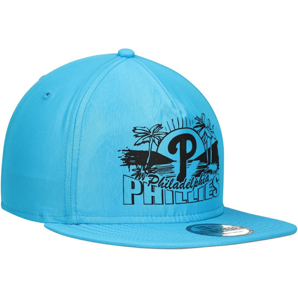Philadelphia Phillies Neon Golfer Snapback Hat Blue | New Era