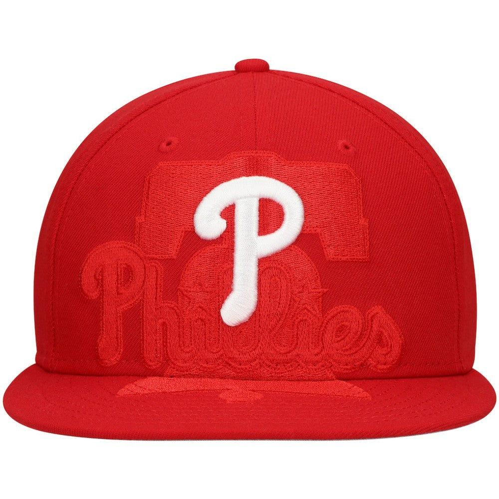 Philadelphia Phillies Shadow Logo 59FIFTY Fitted Hat Red | New Era