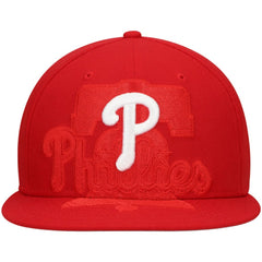 Philadelphia Phillies Shadow Logo 59FIFTY Fitted Hat Red | New Era