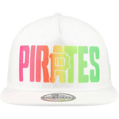 Pittsburgh Pirates Spring Spectrum Golfer Snapback Hat White | New Era
