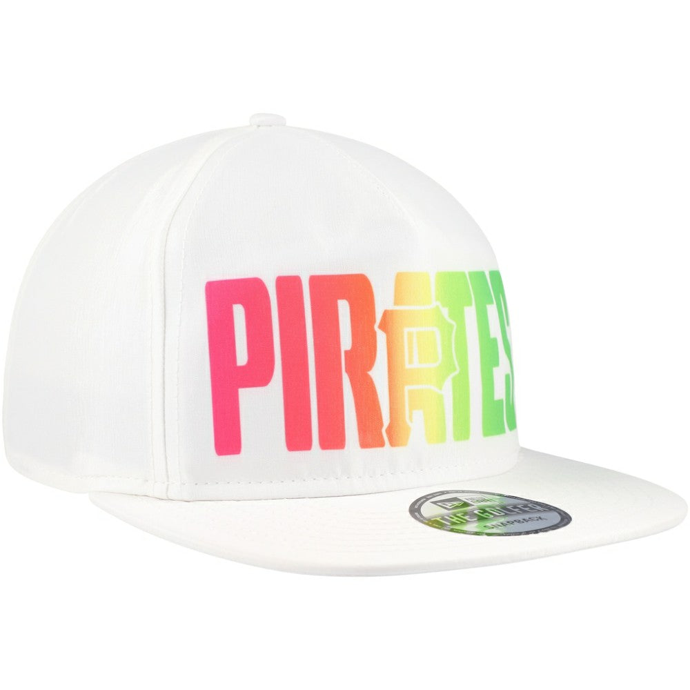 Pittsburgh Pirates Spring Spectrum Golfer Snapback Hat White | New Era