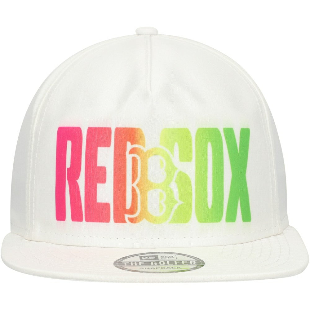 Boston Red Sox Spring Spectrum Golfer Snapback Hat White | New Era