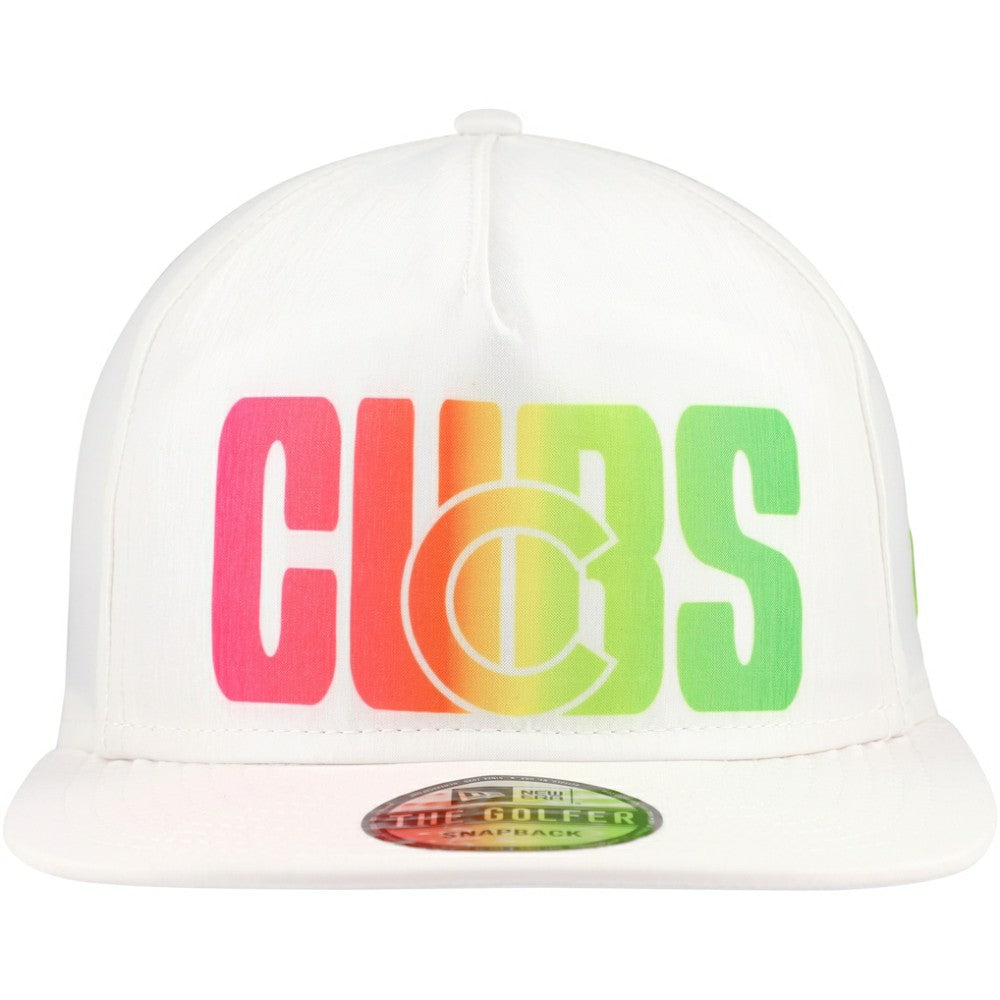 Chicago Cubs Spring Spectrum Golfer Snapback Hat White | New Era