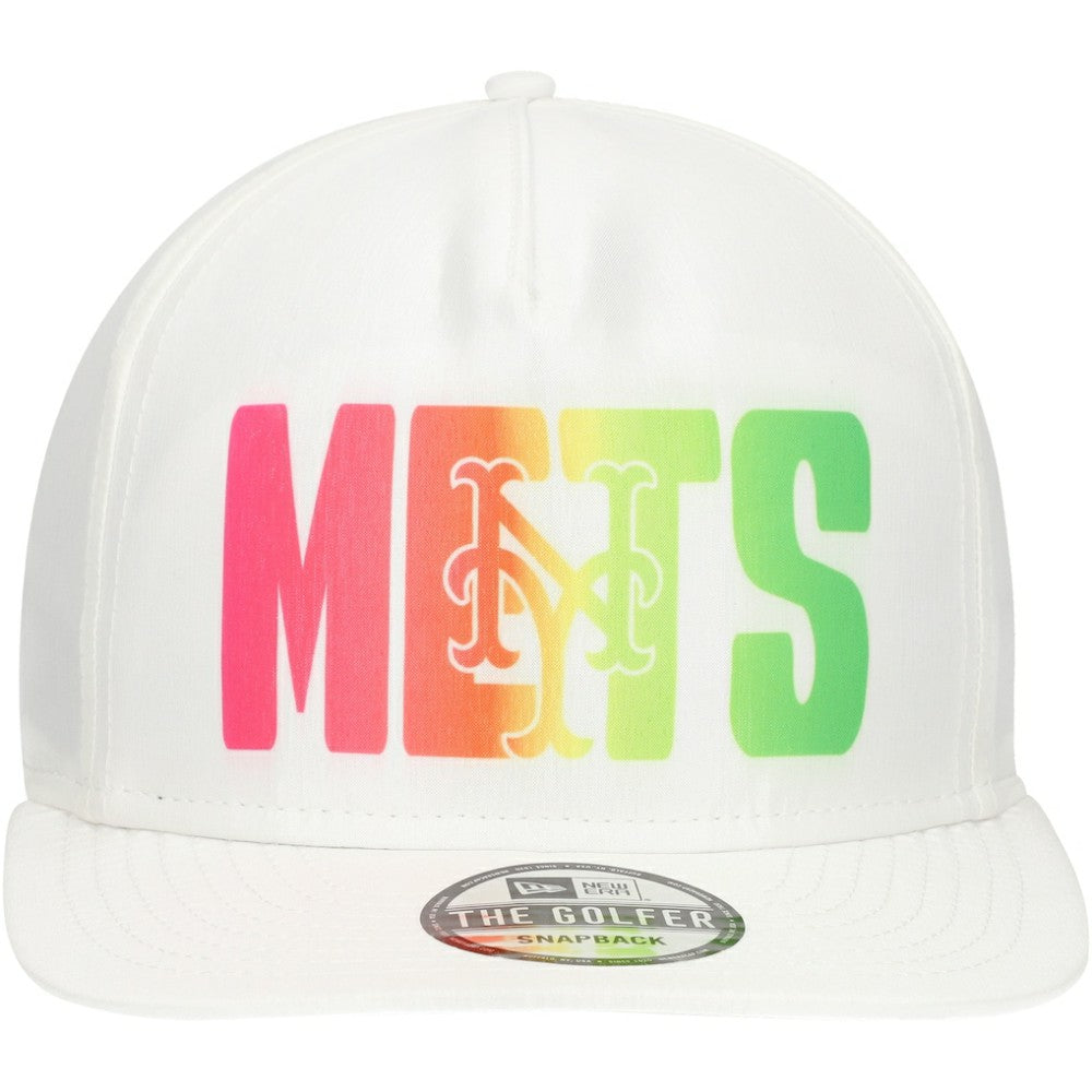 New York Mets Spring Spectrum Golfer Snapback Hat White | New Era