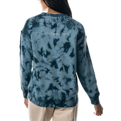 Los Angeles Dodgers The Wild Collective Women's Overdyed Pullover Sweatshirt Blue