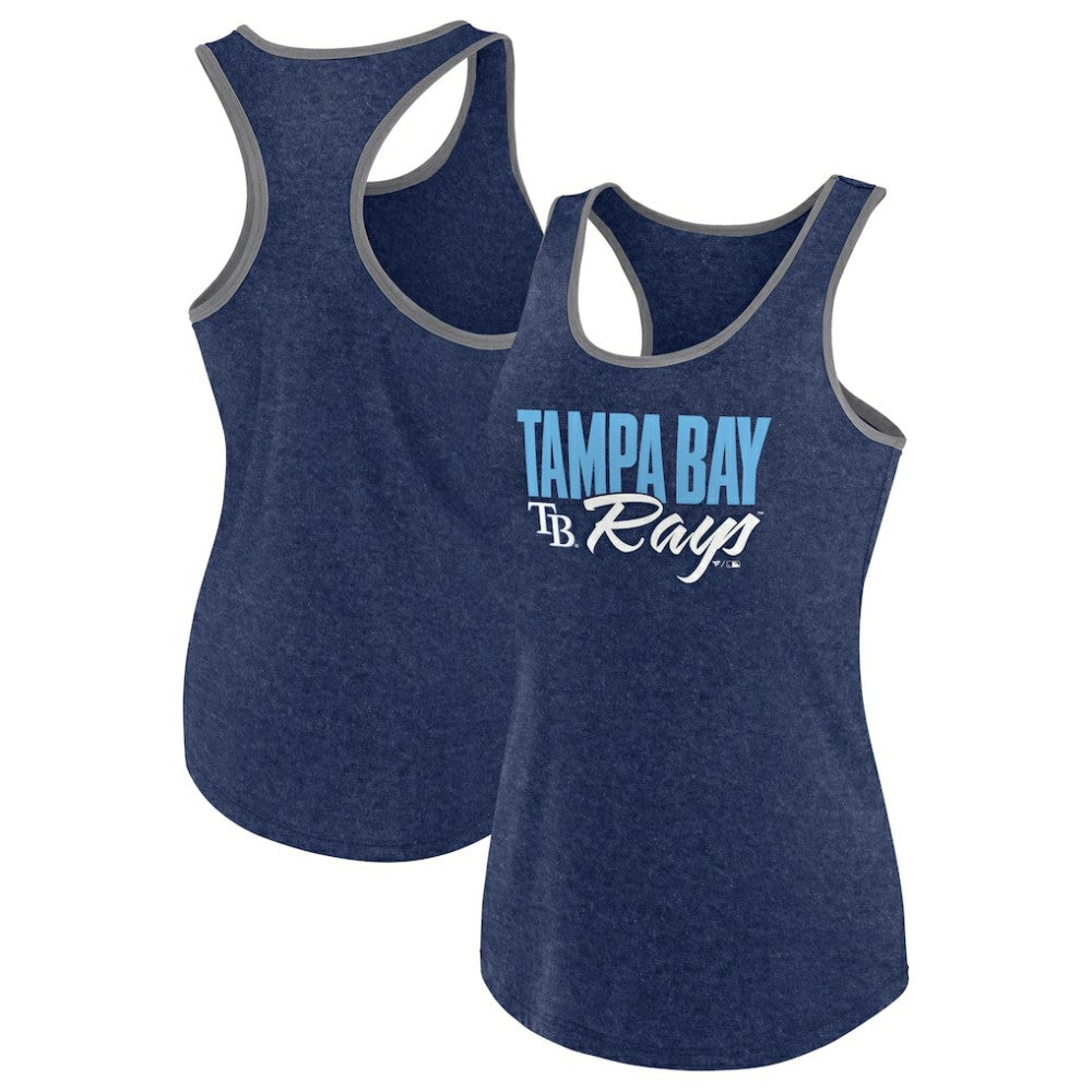 Tampa Bay Rays Profile Women's Plus Size Tank Top Navy