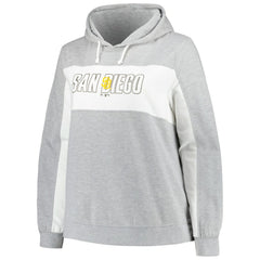 Profile San Diego Padres Women's Plus Size Pullover Hoodie Heather Gray