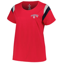 St. Louis Cardinals Profile Women's Plus Size Scoop Neck T-Shirt Red