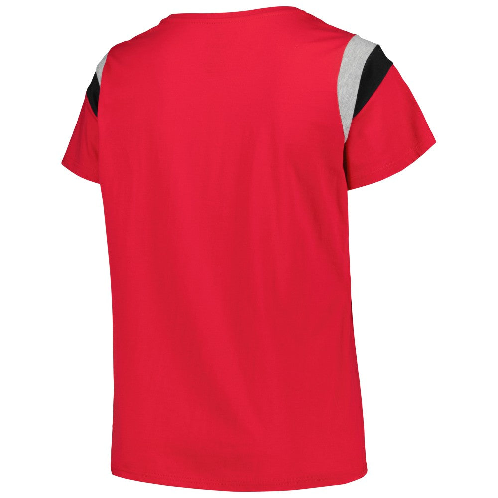 St. Louis Cardinals Profile Women's Plus Size Scoop Neck T-Shirt Red