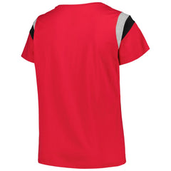 St. Louis Cardinals Profile Women's Plus Size Scoop Neck T-Shirt Red
