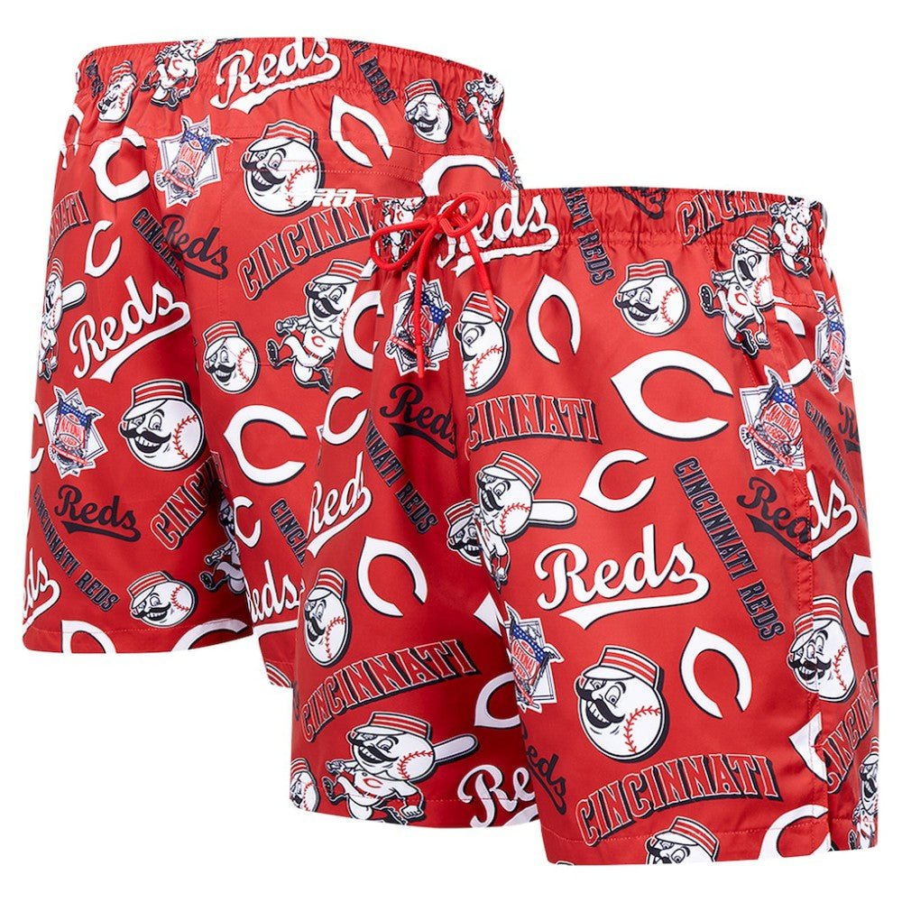 Cincinnati Reds Pro Standard Toss Logo Woven Shorts Black