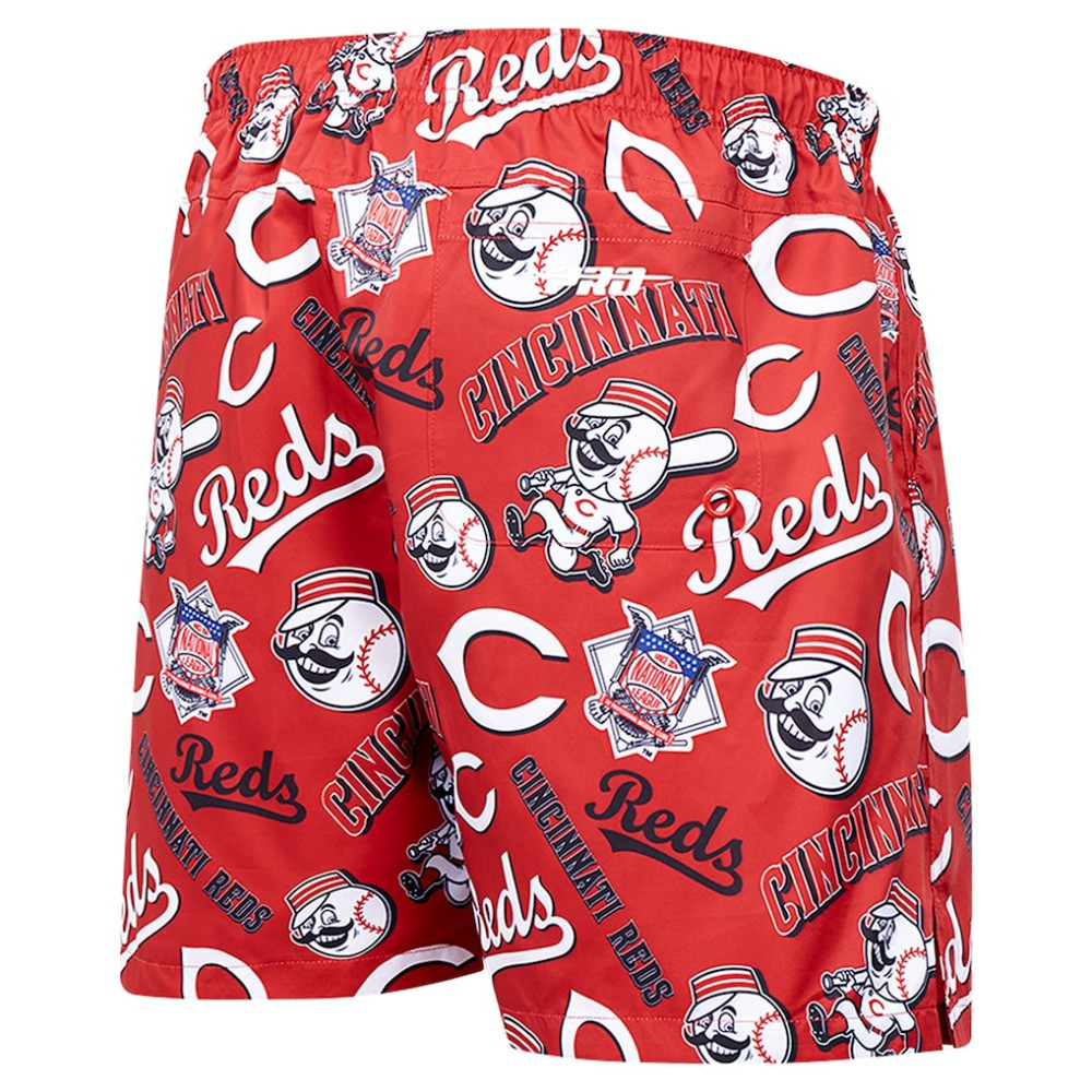 Cincinnati Reds Pro Standard Toss Logo Woven Shorts Black