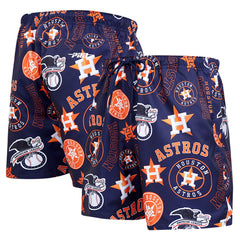 Houston Astros Pro Standard Toss Logo Woven Shorts Navy
