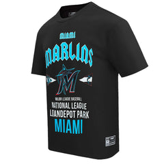Miami Marlins Pro Standard Oversized City Tour T-Shirt Black