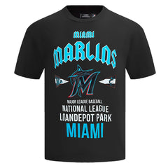 Miami Marlins Pro Standard Oversized City Tour T-Shirt Black