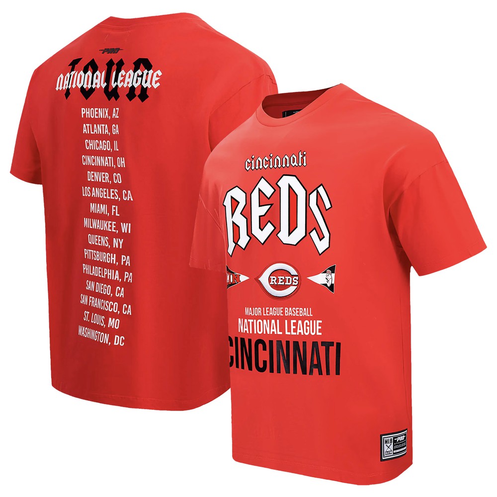 Cincinnati Reds Pro Standard Oversized City Tour T-Shirt Red