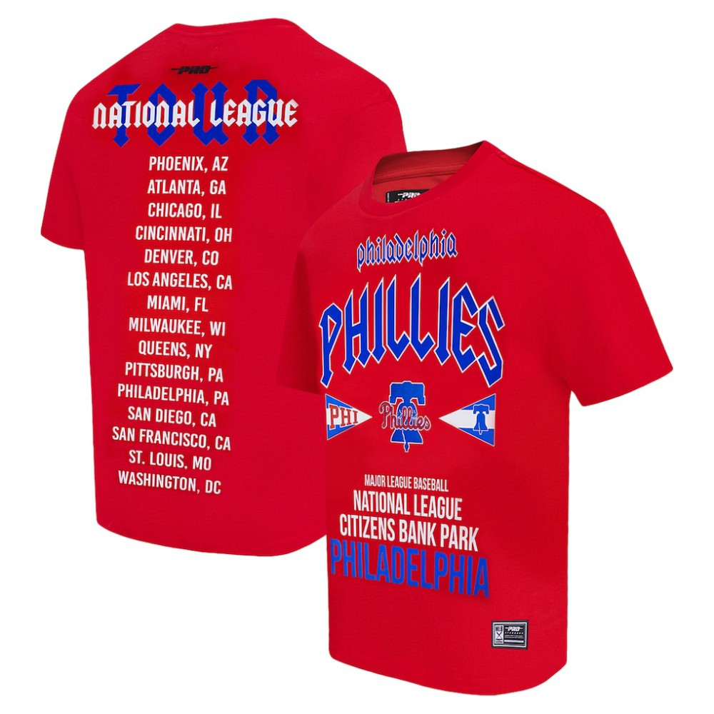 Philadelphia Phillies Pro Standard Oversized City Tour T-Shirt Red