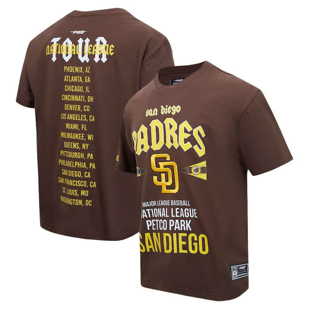 San Diego Padres Pro Standard Oversized City Tour T-Shirt Brown