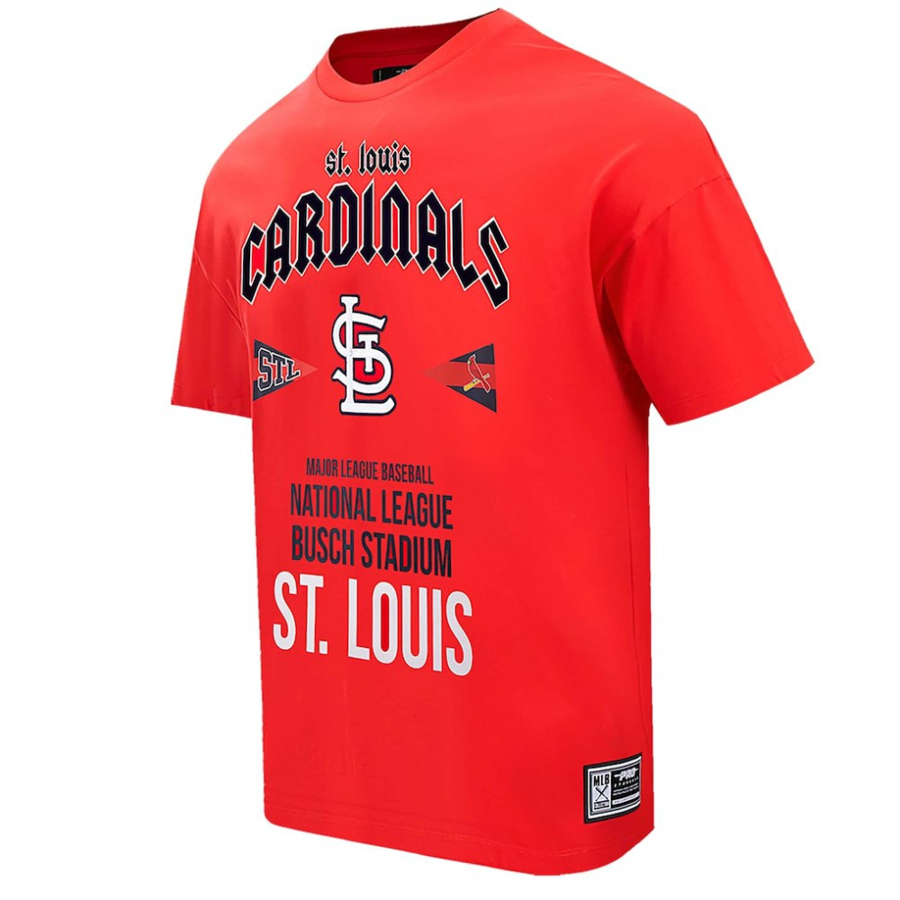 St. Louis Cardinals Pro Standard Oversized City Tour T-Shirt Red