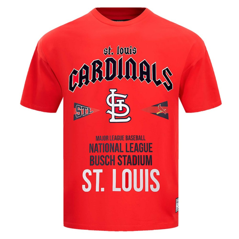 St. Louis Cardinals Pro Standard Oversized City Tour T-Shirt Red