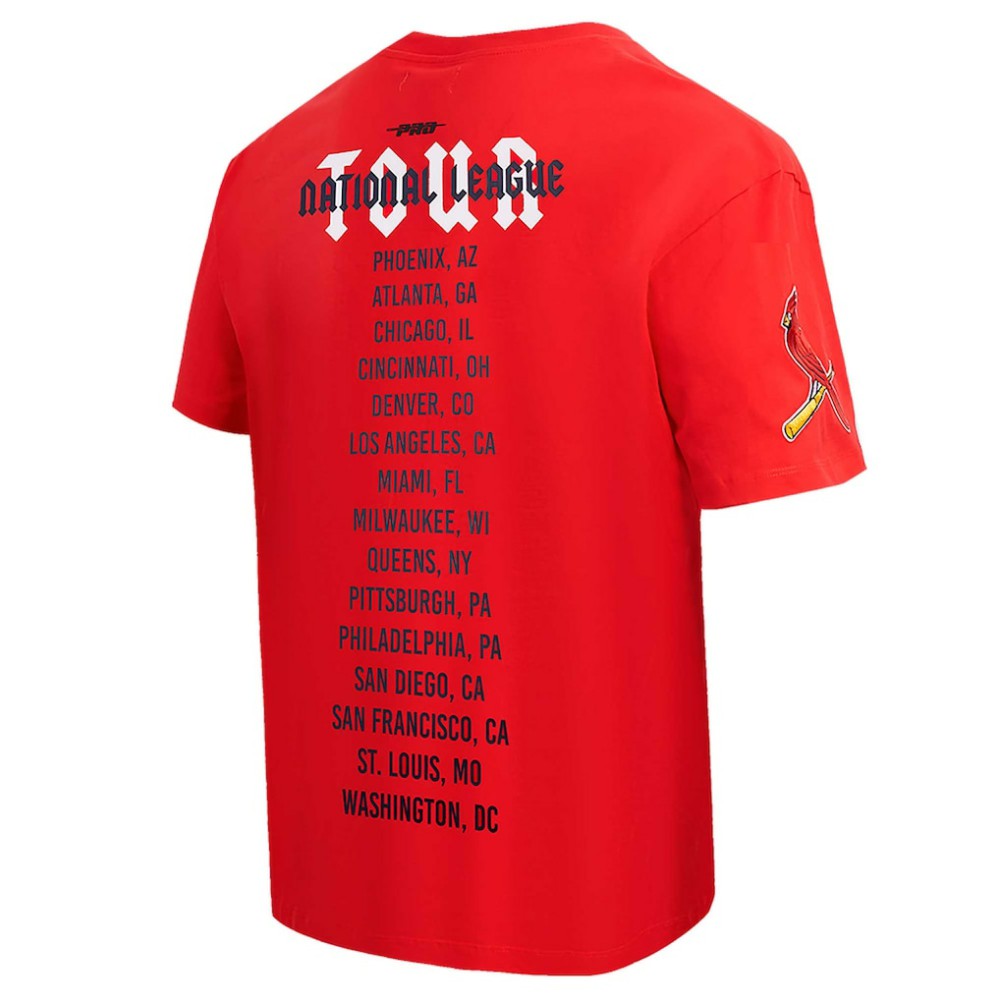 St. Louis Cardinals Pro Standard Oversized City Tour T-Shirt Red