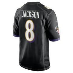 Lamar Jackson Baltimore Ravens Alternate Game Jersey - Black