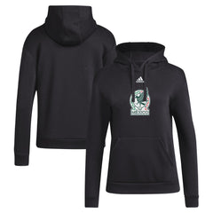 Mexico National Team Women's Crest Pullover Hoodie Black - Adidas