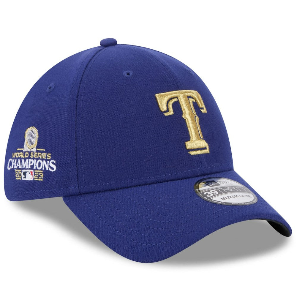 Texas Rangers 2024 Gold Collection 39THIRTY Flex Hat Royal | New Era