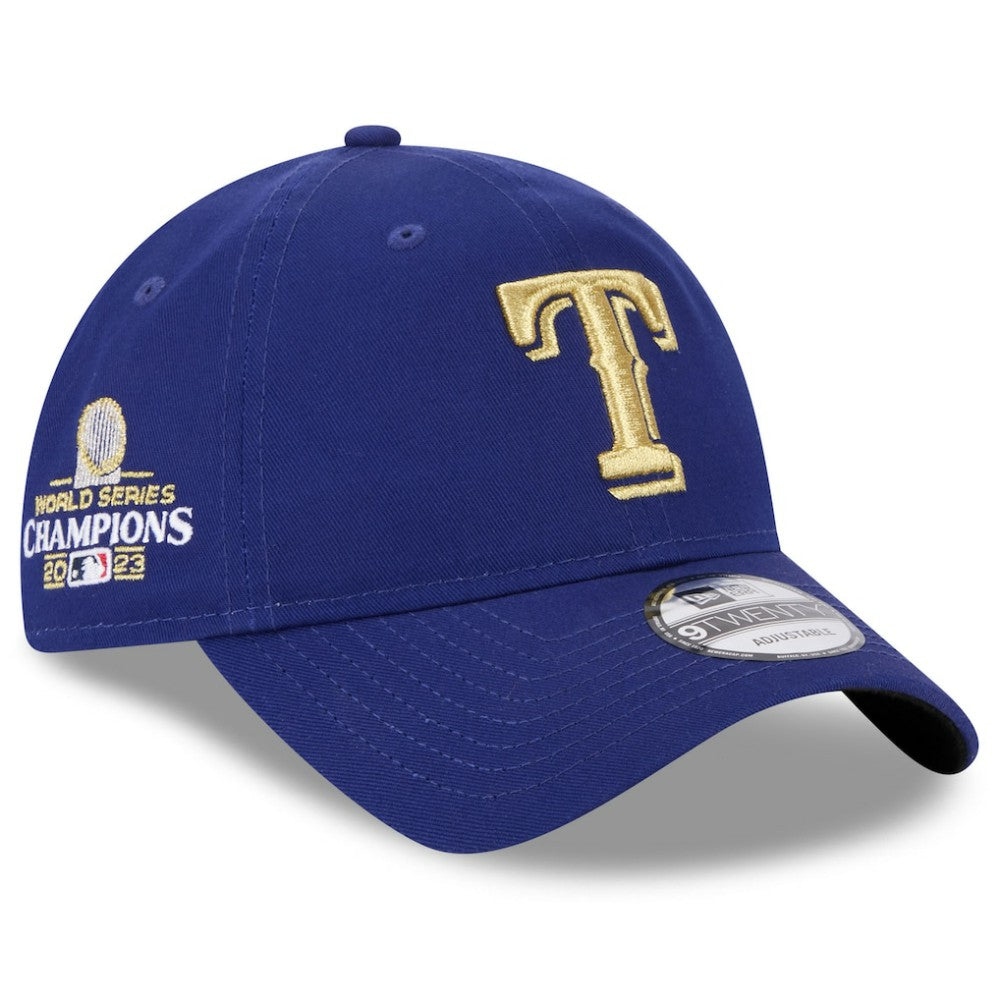 Texas Rangers 2024 Gold Collection 9TWENTY Adjustable Hat Royal | New Era