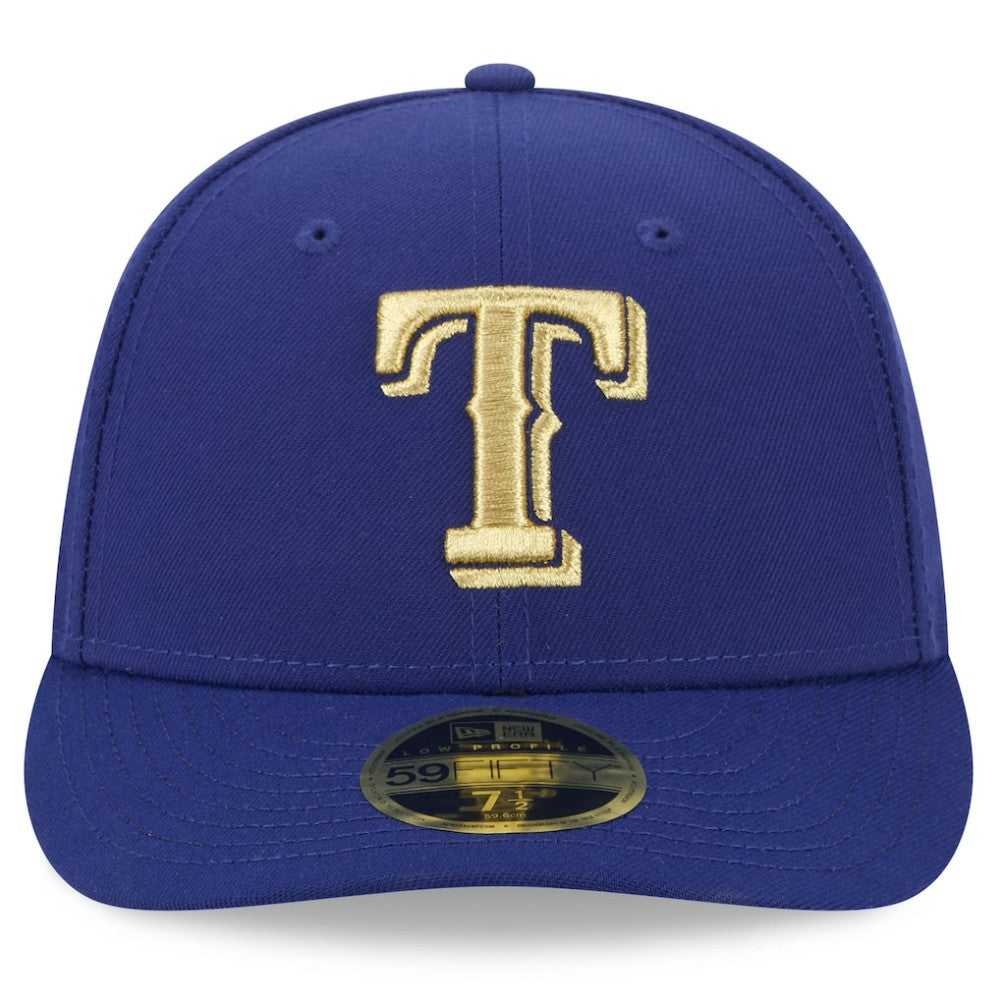 Texas Rangers 2024 Gold Collection Low Profile 59FIFTY Fitted Hat Royal | New Era