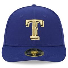 Texas Rangers 2024 Gold Collection Low Profile 59FIFTY Fitted Hat Royal | New Era