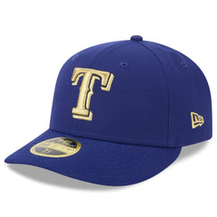 Texas Rangers 2024 Gold Collection Low Profile 59FIFTY Fitted Hat Royal | New Era