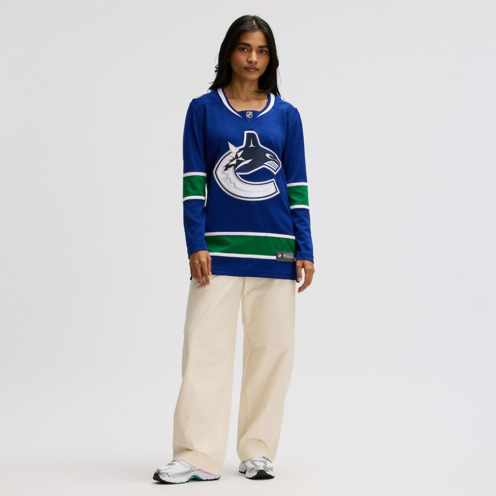 Vancouver Canucks Fanatics Women's Premier Breakaway Jersey Blue
